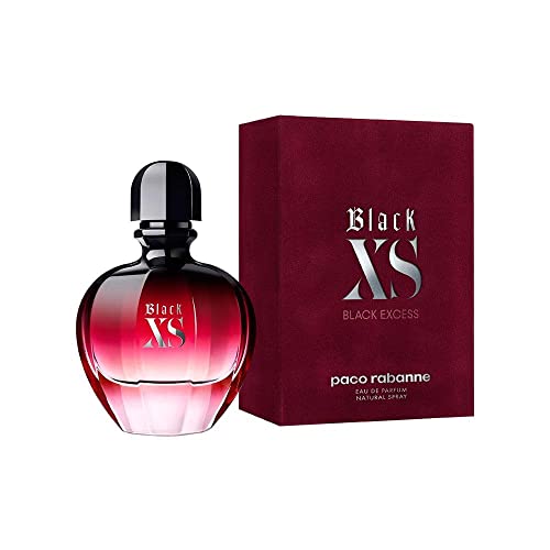 Paco Rabanne Black Xs Fragrance For Women - Floral, Woody, Musk Fragrance - Notes Of Cranberry, Black Violet And Vanilla - Exudes Sophistication - Recommended For Daytime Wear - Edp Spray - 2.7 Oz