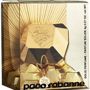 Paco Rabanne Lady Million Solid Parfum, 0.07 Ounce