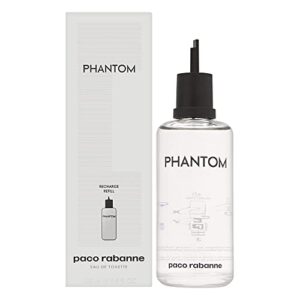 phantom by paco rabanne men’s eau de toilette refill, 6.8 -oz (200 ml)