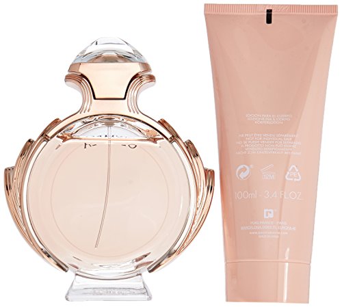 Paco Rabanne Olympea 2.7oz Edp Spray, 3.4oz Sensual Body Lotion 2pc Set Women, 2count