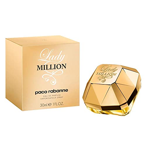 Paco Rabanne Lady Million Fragrance For Women - Warm And Spicy Scent - Notes Of Jasmine And Orange Blossom - Lasting Aroma - Seductive And Sweet - Sensual Fragrance - Edp Spray - 1 Oz