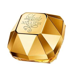 paco rabanne lady million fragrance for women – warm and spicy scent – notes of jasmine and orange blossom – lasting aroma – seductive and sweet – sensual fragrance – edp spray – 1 oz