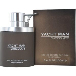 myrurgia yacht man eau de toilette spray for men, chocolate, 3.4 ounce