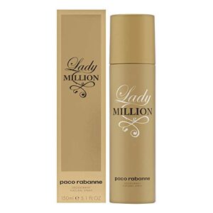 paco rabanne lady million deodorant spray, 5 ounce