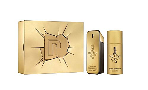 Paco Rabanne One Million 2 Piece Set For Men - EDT 3.4oz + Deodorant Spray 5oz