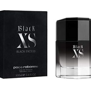 Black XS (New 2018 Version) By Paco Rabanne For Men, Eau de Toilette Spray, 3.4 Ounce
