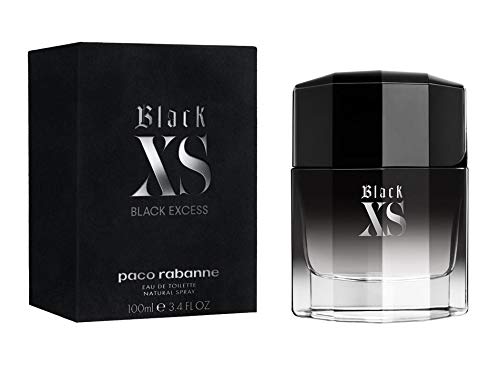 Black XS (New 2018 Version) By Paco Rabanne For Men, Eau de Toilette Spray, 3.4 Ounce