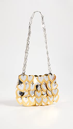 Paco Rabanne Women's Sparkle Nano Bag, M042, Gold, Silver, One Size