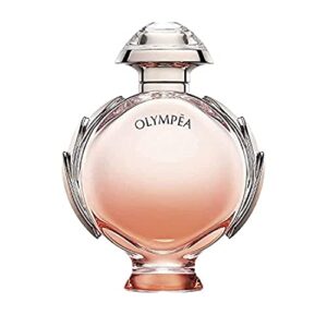 paco rabanne olympea aqua fragrance for women – sweet, amber, white floral scent – notes of lemon blossom, clementine, solar notes, water jasmine – floral aquatic fragrance – edp legere spray – 2.7 oz