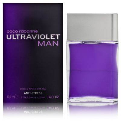 ULTRAVIOLET by Paco Rabanne for MEN: AFTERSHAVE LOTION 3.4 OZ