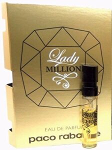 lady million by: paco rabanne 0.04 oz edp, women’s sample-vial