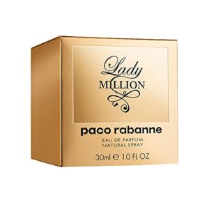 lady million by paco rabanne eau de parfum spray 1 oz for women – 100% authentic