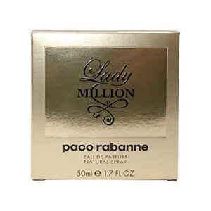 lady million by paco rabanne eau de parfum spray 1.7 oz / 50 ml for women