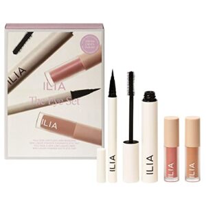 ilia – the eye set limited edition 4 piece clean beauty gift set | non-toxic, vegan, cruelty-free, clean makeup