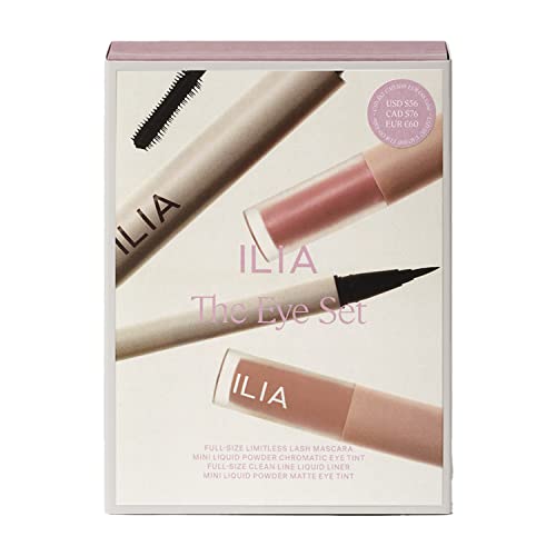 ILIA - The Eye Set Limited Edition 4 Piece Clean Beauty Gift Set | Non-Toxic, Vegan, Cruelty-Free, Clean Makeup