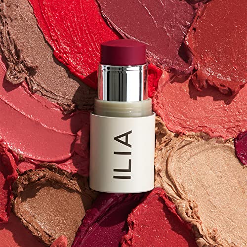 ILIA - Multi-Stick For Lips + Cheeks | Cruelty-Free, Vegan, Clean Beauty (Dear Ruby (Poppy Red))