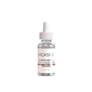 mica beauty niacinamide + zinc + kojic acid serum, used by anyone to tackle acne scars or dullness especially suitable for oily skin ，30ml /1.01 fl oz