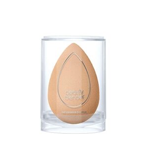 beautyblender nude makeup sponge for a flawless natural look, perfect with foundations, powders & creams