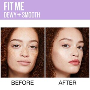 Maybelline Fit Me Dewy + Smooth Foundation Makeup, Fair Ivory, 1 Count