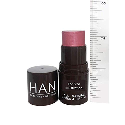 HAN Skincare Cosmetics Vegan, Cruelty-Free, Clean 3-in-1 Multistick for Cheeks, Lips, Eyes, Bordeaux Glow | 0.20 oz