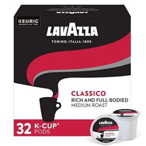 lavazza classico single-serve coffee k-cups for keurig brewer, classico, 32 count