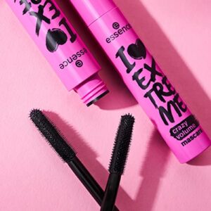 essence | I Love Extreme Volume Mascara Crazy Volume | Paraben Free | Cruelty Free | Black (Pack of 1, Crazy Volume)