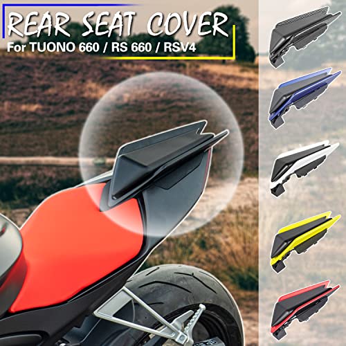 TAZGANTAX Motorcycle Compatible with Ap-rilia RS 660 Tuono 660 RS for Tuono 660 RSV4 2020-2023 Motorcycle Passenger Pillion Rear Seat Cover Fairing Seat Cowl Hump Spoiler (Matte Black)