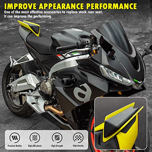 TAZGANTAX Motorcycle Compatible with Ap-rilia RS 660 Tuono 660 RS for Tuono 660 RSV4 2020-2023 Motorcycle Passenger Pillion Rear Seat Cover Fairing Seat Cowl Hump Spoiler (Matte Black)