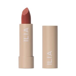ILIA - Color Block Lipstick | Non-Toxic, Vegan, Cruelty-Free, Clean Makeup (Cinnabar (Muted Brick With Warm Undertones))