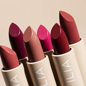 ILIA - Color Block Lipstick | Non-Toxic, Vegan, Cruelty-Free, Clean Makeup (Cinnabar (Muted Brick With Warm Undertones))