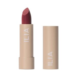 ILIA - Color Block Lipstick | Non-Toxic, Vegan, Cruelty-Free, Clean Makeup (Wild Aster (Berry Brown With Cool Undertones))