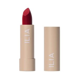 ilia – color block lipstick | non-toxic, vegan, cruelty-free, clean makeup (true red (real red with cool undertones)