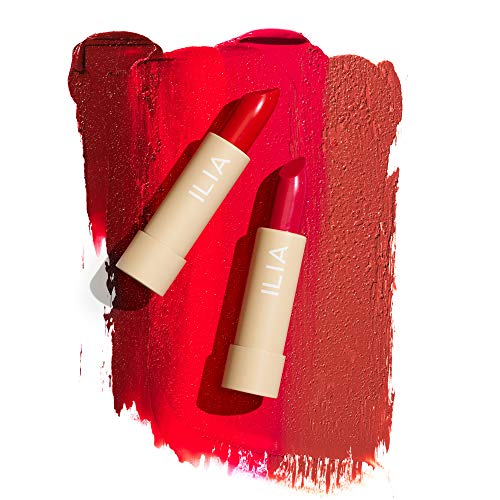 ILIA - Color Block Lipstick | Non-Toxic, Vegan, Cruelty-Free, Clean Makeup (True Red (Real Red With Cool Undertones)