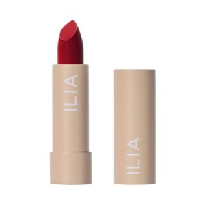ilia – color block lipstick | non-toxic, vegan, cruelty-free, clean makeup (tango (deep red with neutral undertones))