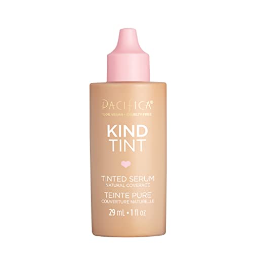 Pacifica Beauty | Kind Tint Tinted Serum | Skincare Ingredients - Vegan Collagen, Hyaluronic Acid, Vitamin C, Niacinamide, Caffeine | Lightweight Foundation | Vegan, Cruelty Free, Clean Makeup