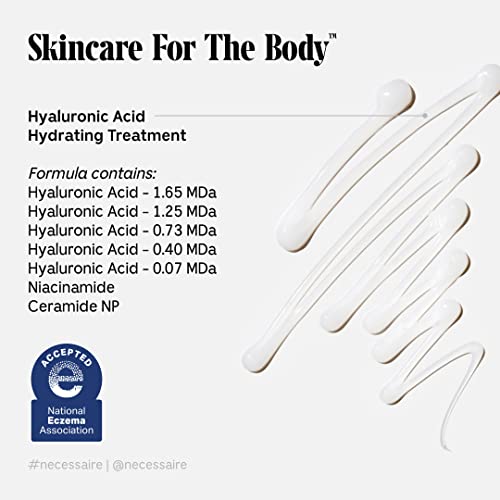 Nécessaire The Body Serum. Fragrance-Free. Hyaluronic Acid, Ceramide NP. Multi-Level Hydration, Replenish And Plump. Hypoallergenic. Dermatologist-Tested. 150 ml / 5.1 fl oz