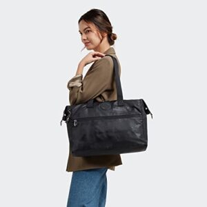 Kipling Ilia Laptop Tote Bag Black Camo Emb