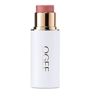 ogee sculpted face stick (carnelian – sheer luminous coral) certified organic face makeup – multi-use cream blush & highlighter