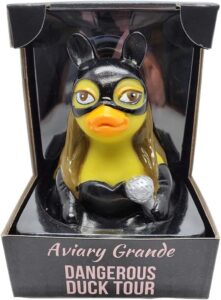 celebriducks aviary grande dangerous duck tour – premium bath toy collectible – pop music themed – perfect present for collectors, celebrity fans, music, and movie enthusiasts