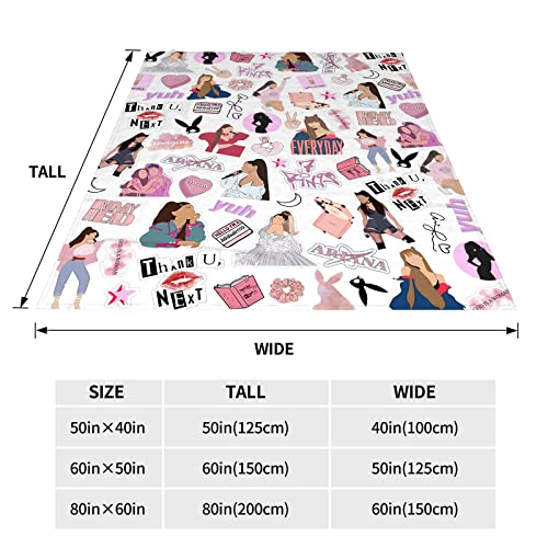 RWWSSK Pop Singer Throw Blanket Fans Birthday Gifts Blankets Party Supplies Decor Christmas Valentines Gifts 40"x50"