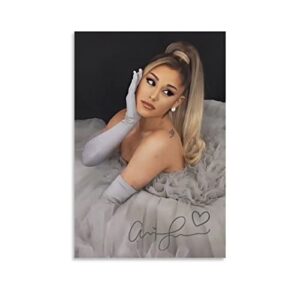 qigutrng ariana star singer grande poster art picture print modern family bedroom decor posters 11.81×7.87inch(20x30cm)