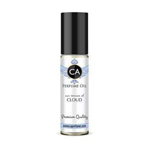 CA Perfume Impression of Ariana G. Cloud For Women Replica Fragrance Body Oil Dupes Alcohol-Free Essential Aromatherapy Sample Travel Size Concentrated Long Lasting Attar Roll-On 0.3 Fl Oz/10ml