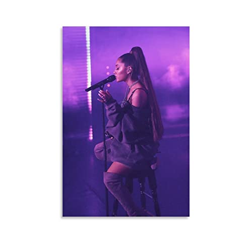 BIVEE Ariana Singer Grande Art Poster 08x12inch(20x30cm) Print Aesthetic Room Wall Decor for Family Bedroom Office Decorative Posters Gift Wall