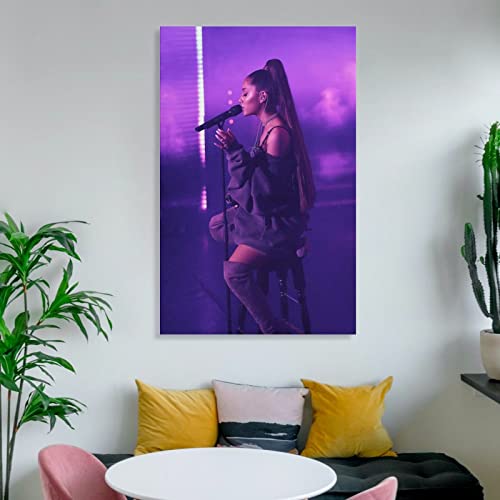 BIVEE Ariana Singer Grande Art Poster 08x12inch(20x30cm) Print Aesthetic Room Wall Decor for Family Bedroom Office Decorative Posters Gift Wall