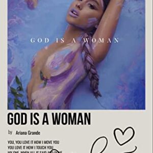 Ariana Grande - God Is A Woman Album Song Cover Signed Poster, Autographed Print Display, Fan Merchandise Gift, Collectable/Memoribilia Wall Art, Ariana Grande Enthusiast (Unframed, A4)