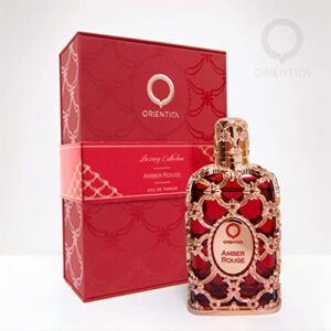 orientica amber rouge for women eau de parfum spray, 2.7 ounce (luxury collection)