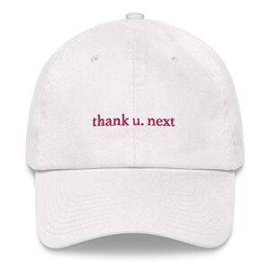 thank you next, ariana grande, dad hat, ariana grande cap, dangerous woman, sorry not sorry, fragrance, gift, sassy girl. white