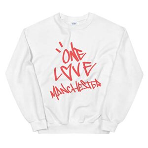 one love manchester, ariana grande, sweatshirt, blouse, white, oversize, dangerous woman