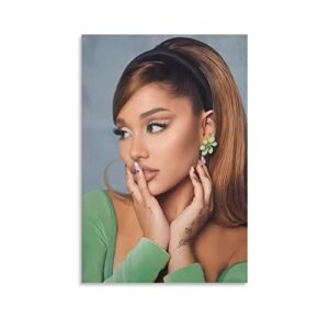 qigutrng ariana star singer grande poster art picture print modern family bedroom decor posters 11.81×7.8inch(20x30cm)