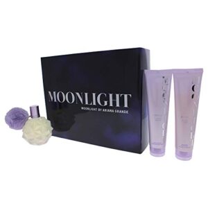 Moonlight Ariana Grande Women 3.4oz EDP Spray, 3.4oz Body Creme, 3.4oz Bath and Shower Gel 3 Pc Gift Set